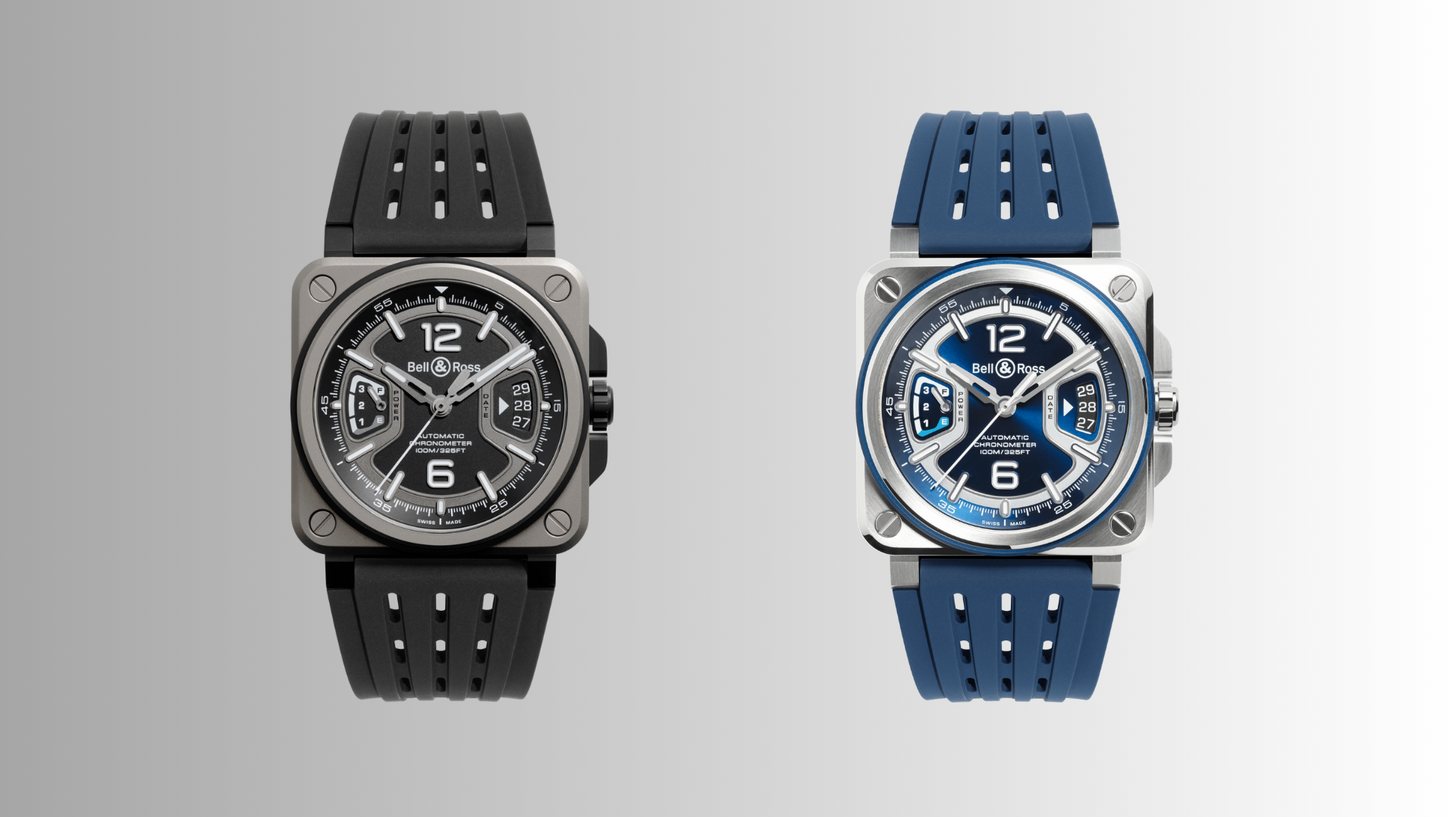 Bell & Ross BR-X3 Black Titanium & Blue Steel