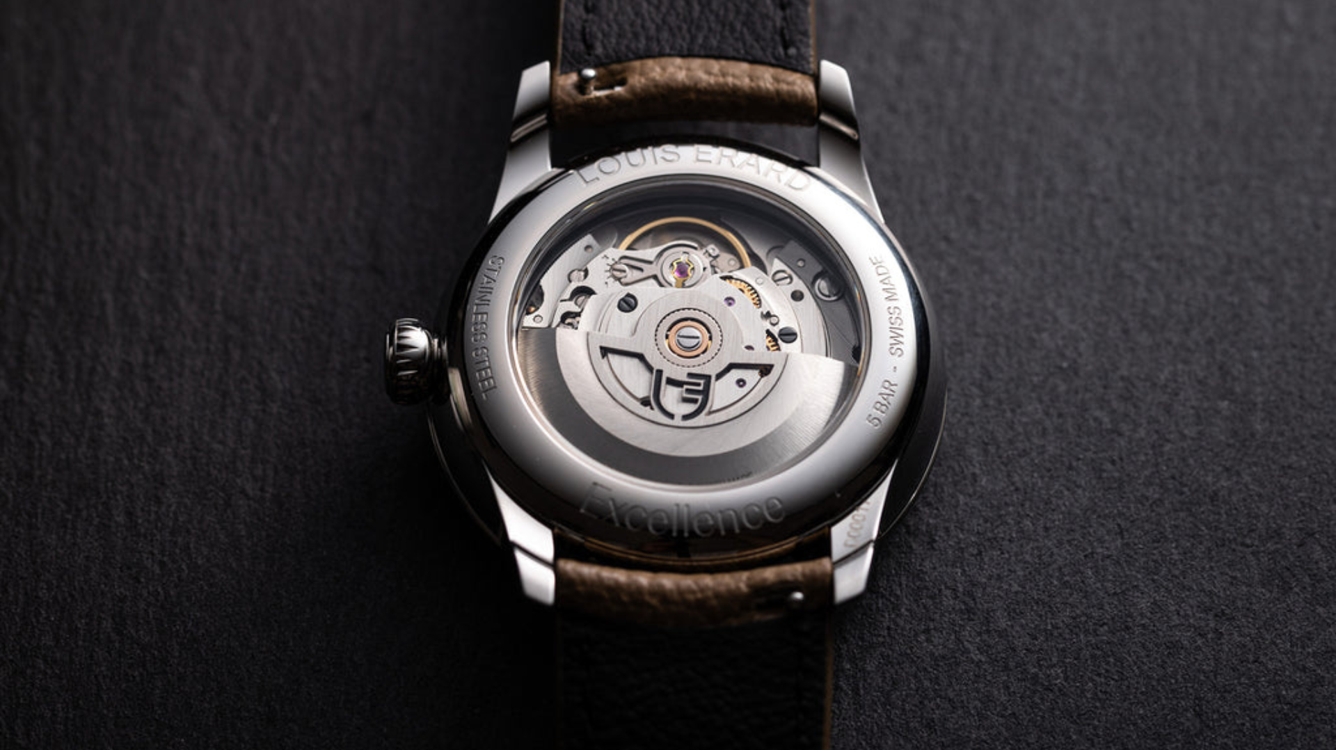 Louis Erard Le Régulateur Gravé Noir