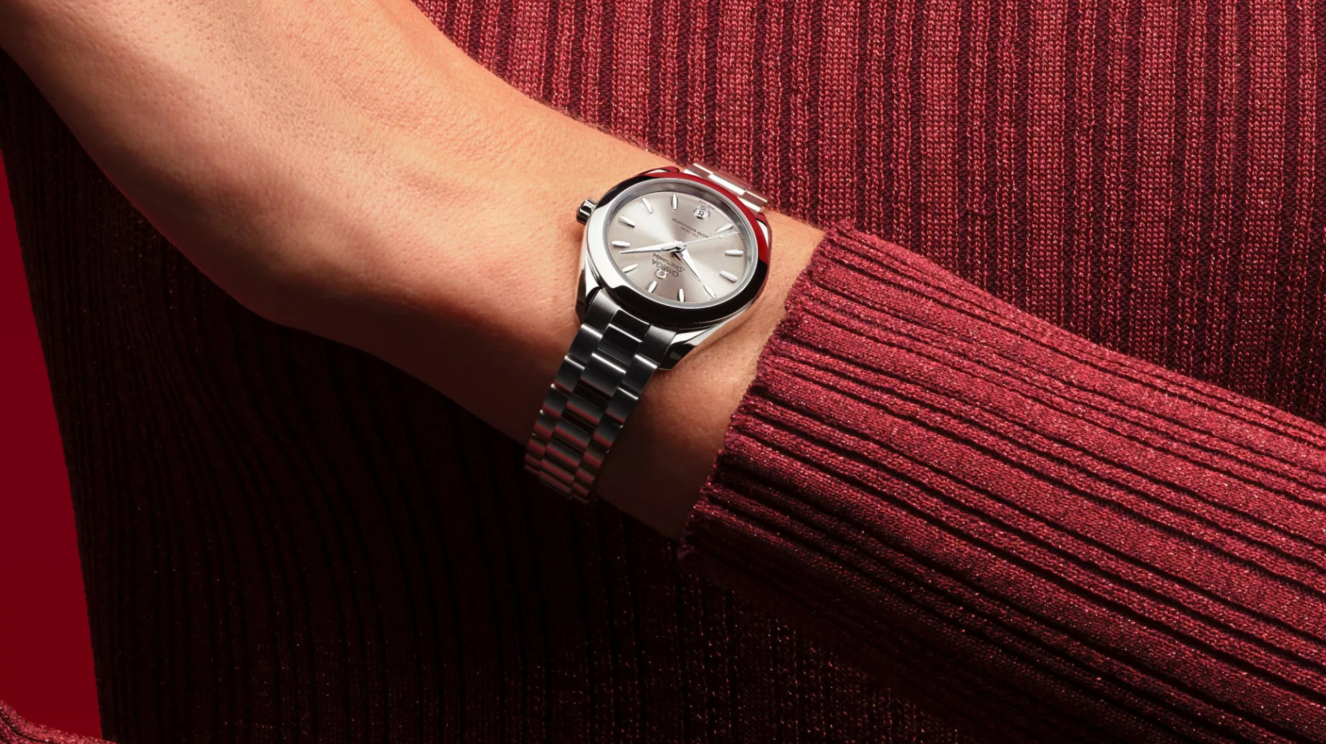 OMEGA Aqua Terra in Sandstone – 220.10.30.20.09.001. Credit: OMEGA