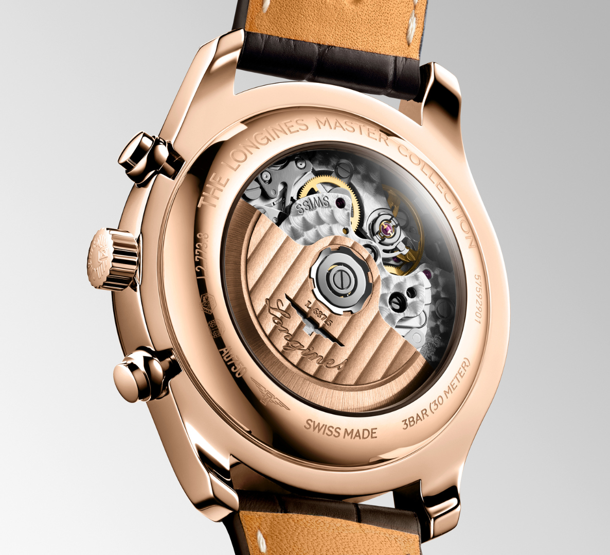 Longines rose gold Chronograph Moonphase