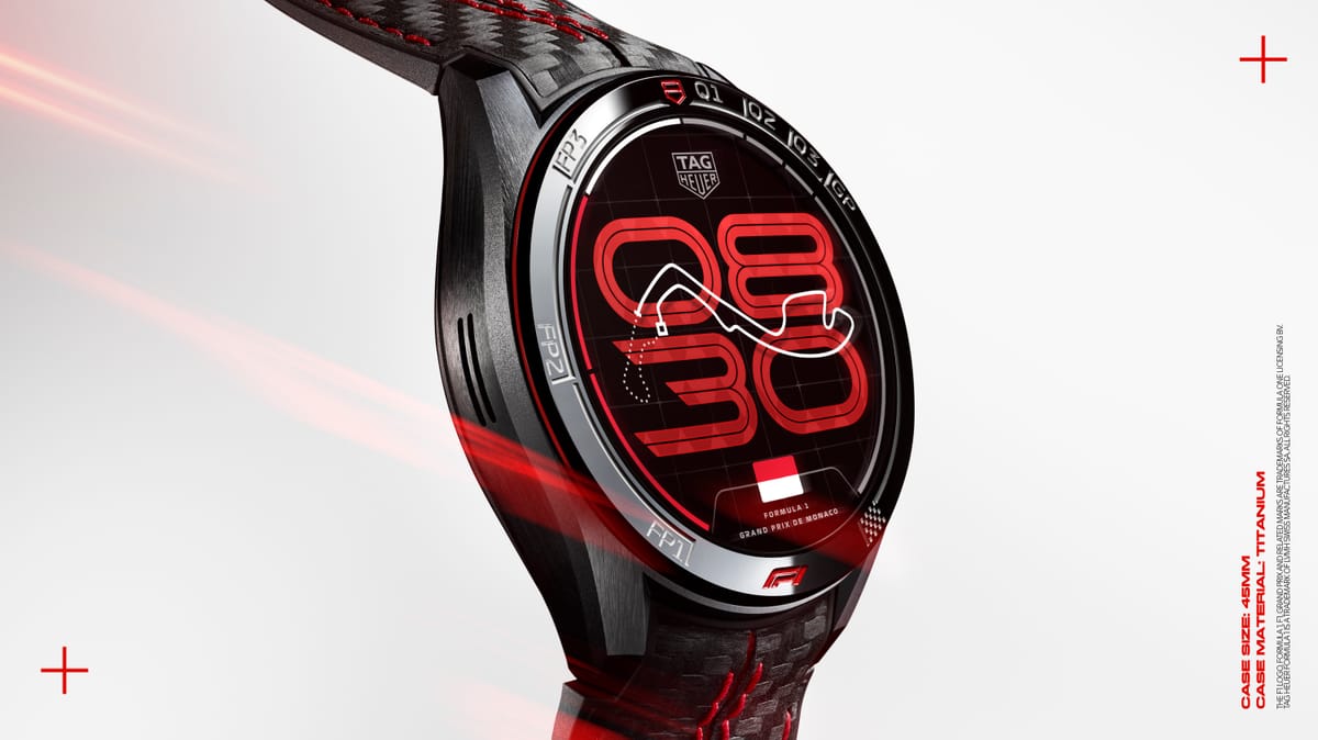 TAG Heuer Brings the Pulse of Formula 1 to the Wrist with the Connected Calibre E5 x Formula 1