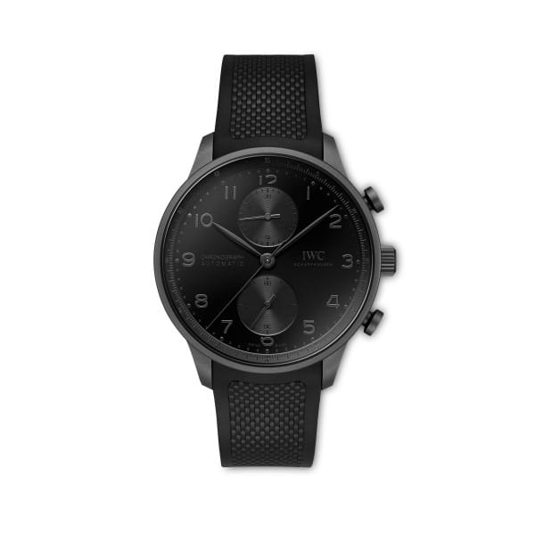 IWC Schaffhausen Redefines the Iconic Portugieser Chronograph with All-Black Ceratanium® Edition